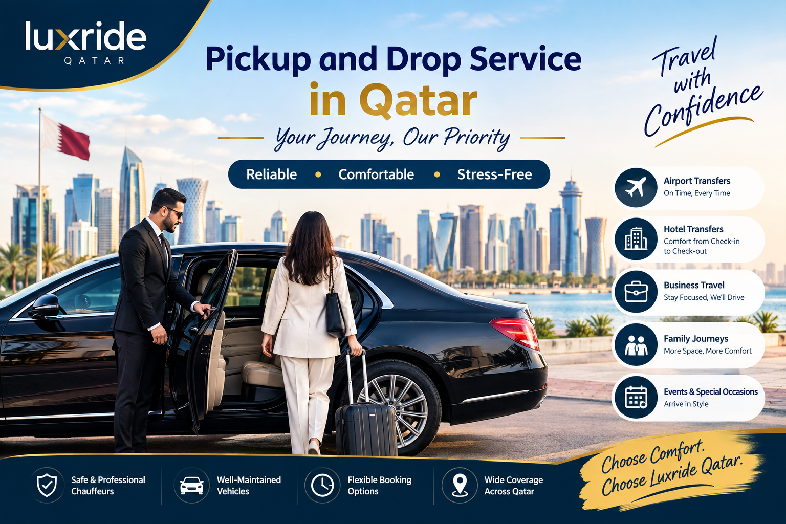 pickup and drop service in Qatar